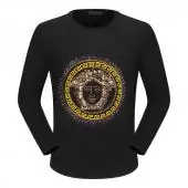 manches longues t shirt versace multicolore cristal medusa